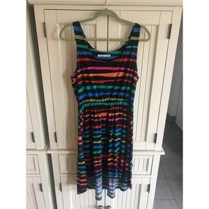 Colorful striped dress